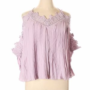 ASOS New Look Size 14 Cold Shoulder Lace Blouse